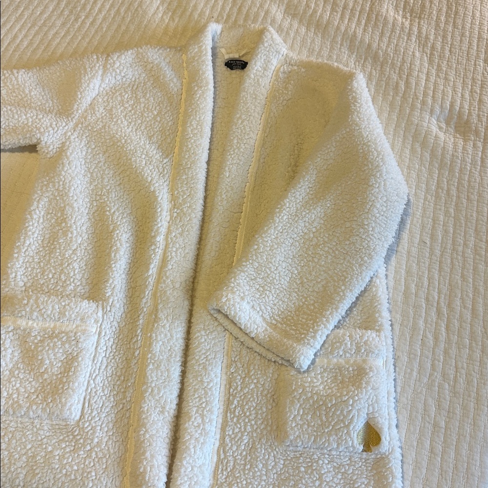 Kate Spade White Sherpa Robe